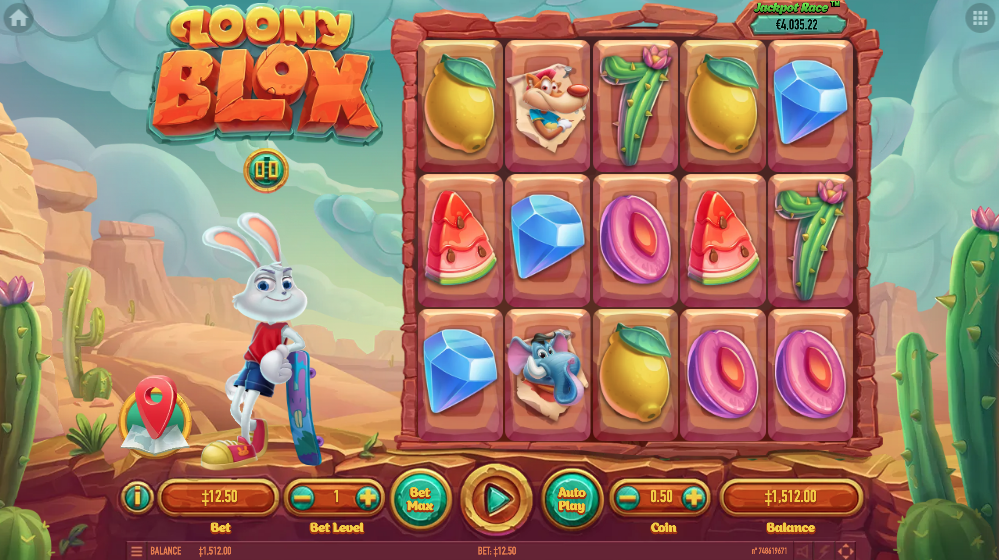 Играть в слот Loony Blox онлайн на гривны Ukrcasino