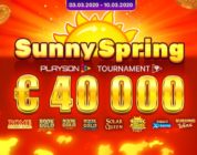 Последний большой турнир большие деньги PLAYSON солнечная весна